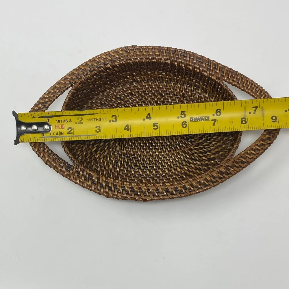 Woven Oval Basket with Handles